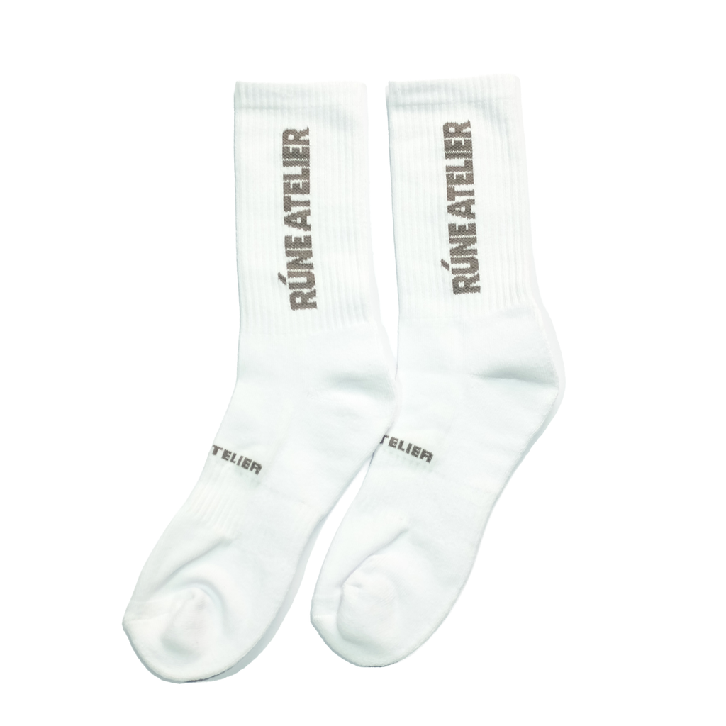 Fairway Crew Socks - White